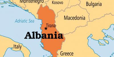Albani peyi kat jeyografik
